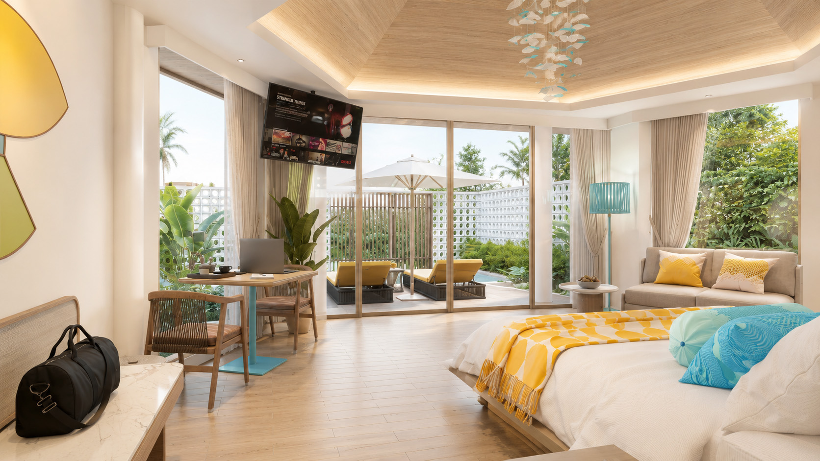 Garden Pool Villa bedroom
